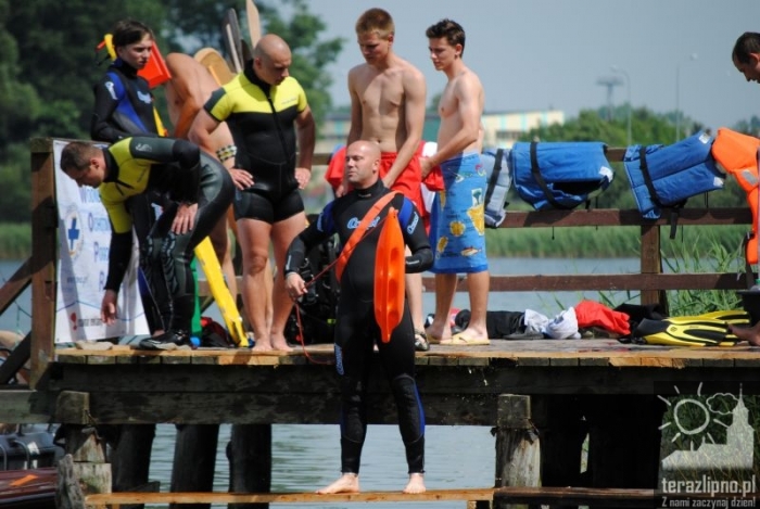 Kikół: ratownicy nad jeziorem - fotoreportaż