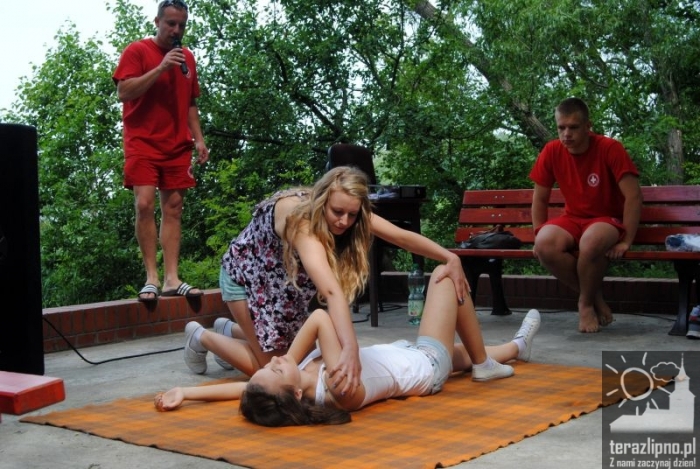 Kikół: ratownicy nad jeziorem - fotoreportaż