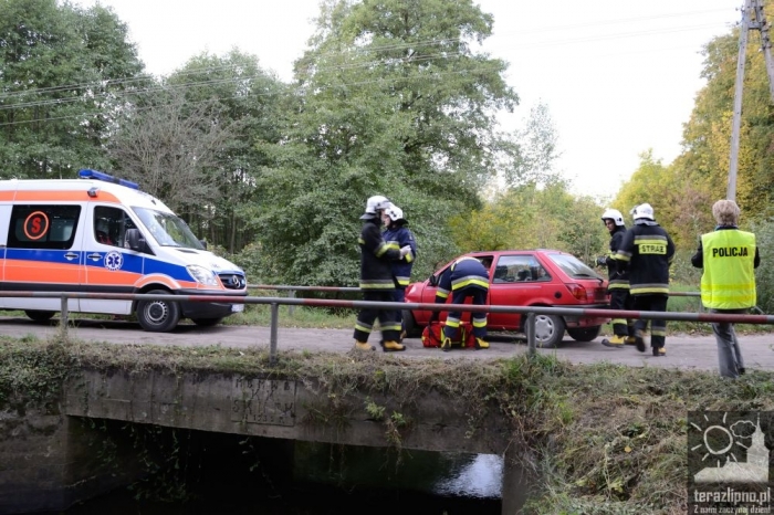 Pożar lasu i poważny wypadek w Brzeźnie! - fotoreportaż