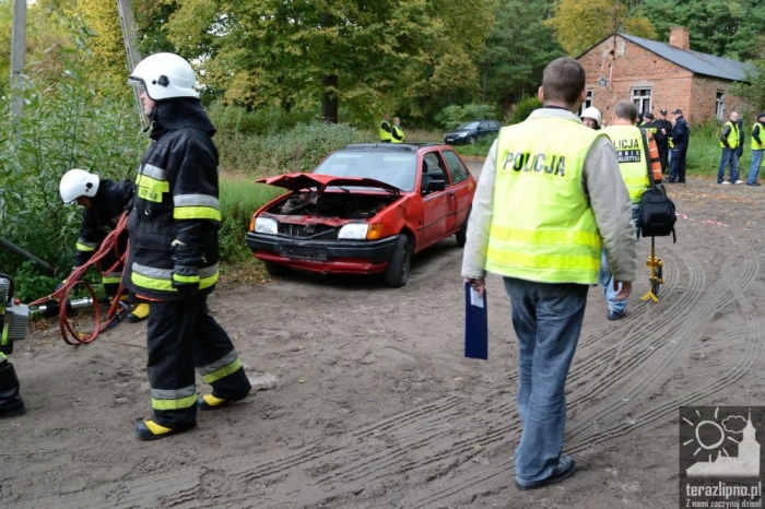 Pożar lasu i poważny wypadek w Brzeźnie! - fotoreportaż