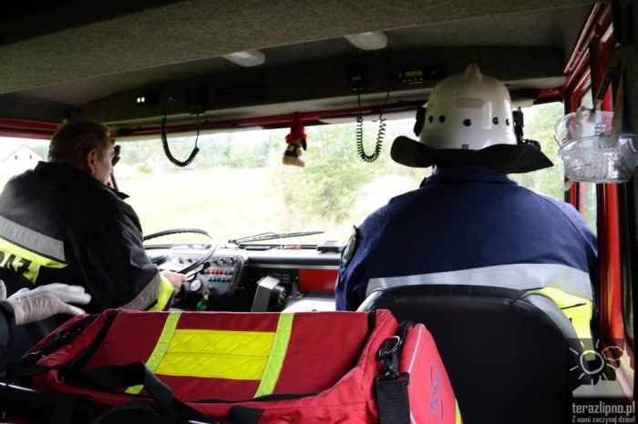 Pożar lasu i poważny wypadek w Brzeźnie! - fotoreportaż