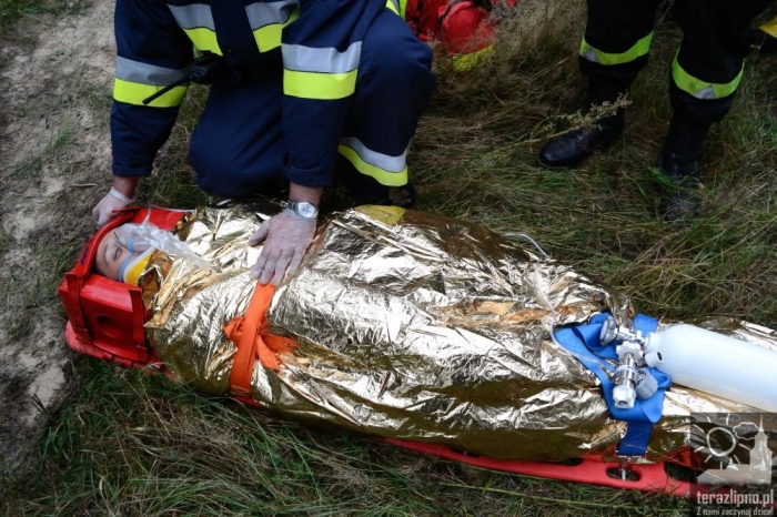 Pożar lasu i poważny wypadek w Brzeźnie! - fotoreportaż