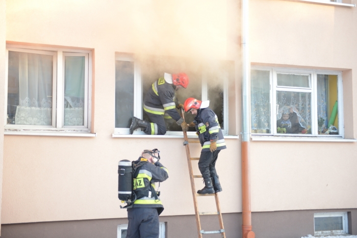 Pożar w centrum miasta! - fotoreportaż