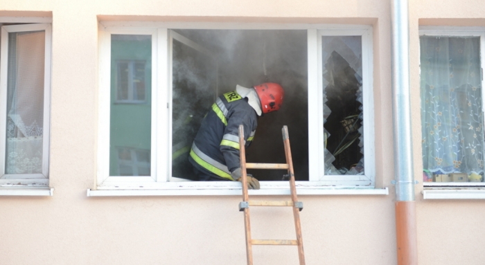 Pożar w centrum miasta! - fotoreportaż