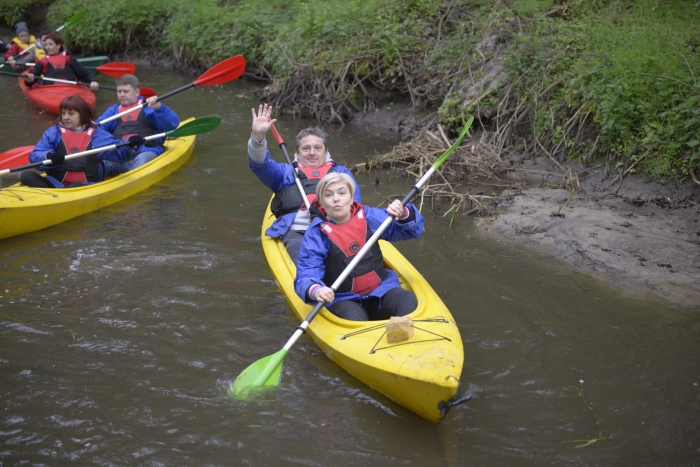 Przepłynęli kajakami Mień! - fotoreportaż