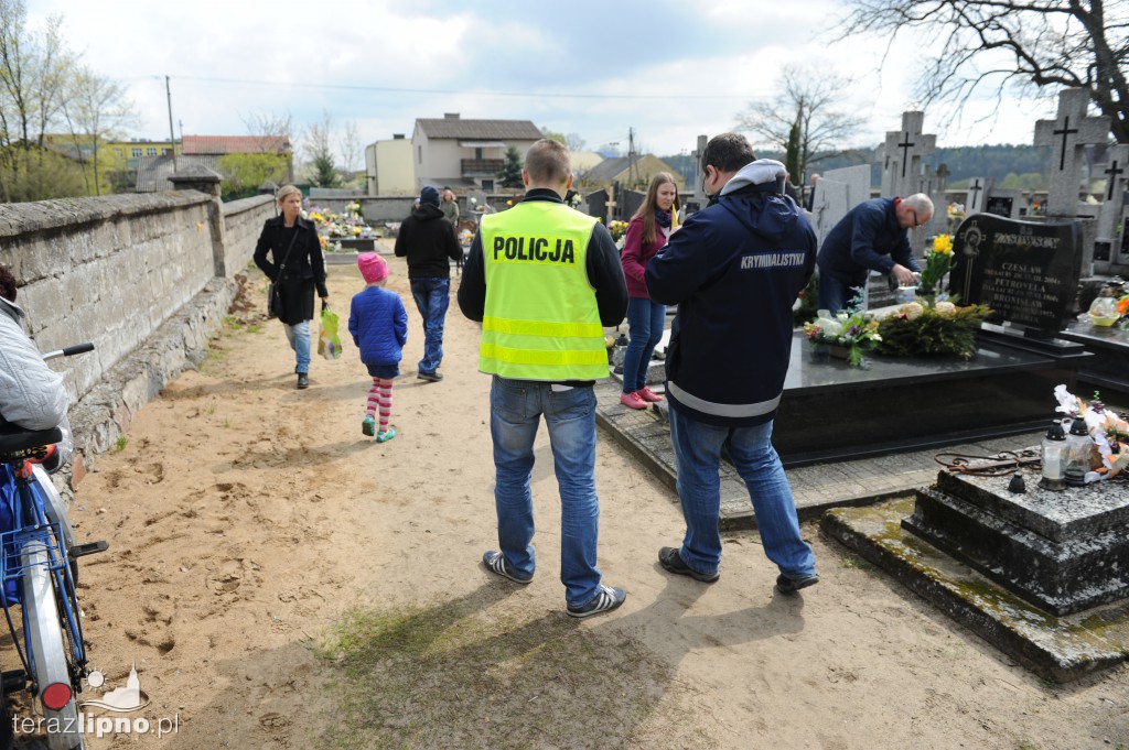 Dewastacja grobów w Skępem