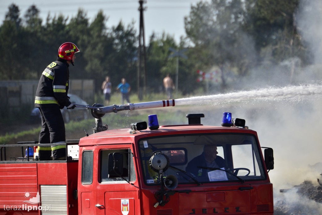 Pożar śmieci na składowisku odpadów