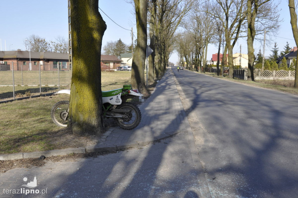 Motocykl zderzył się z BMW