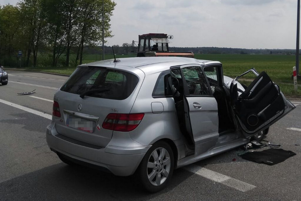 Wypadek na DK 10 w Kolankowie
