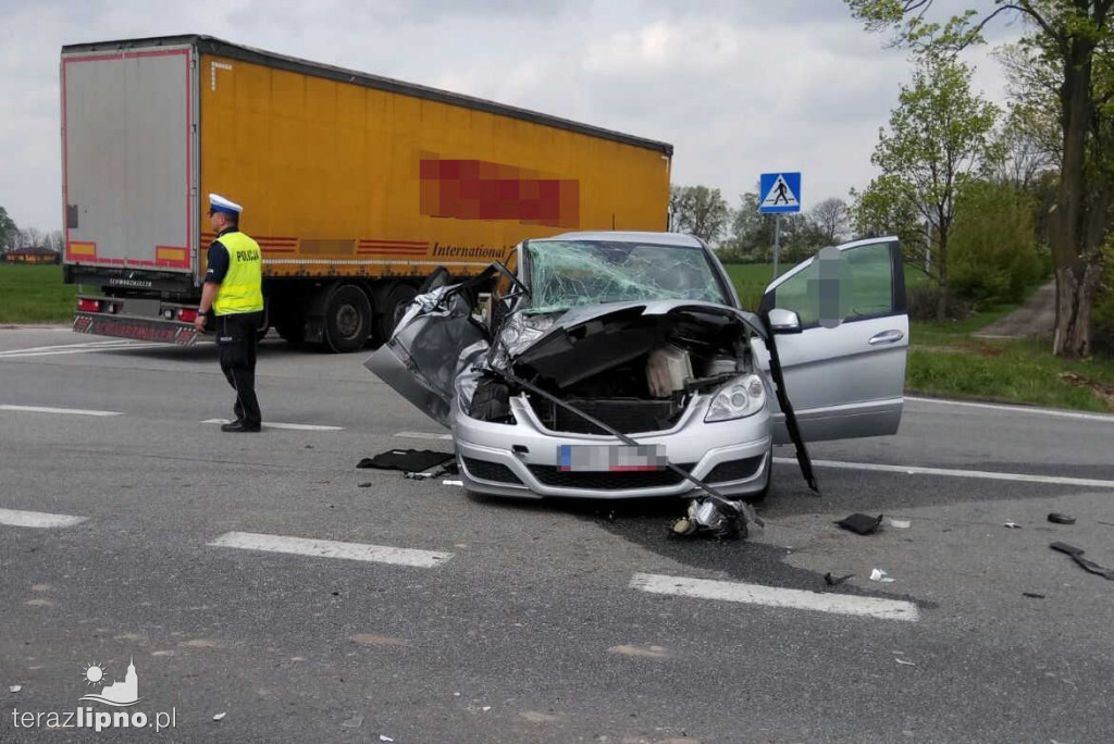 Wypadek na DK 10 w Kolankowie