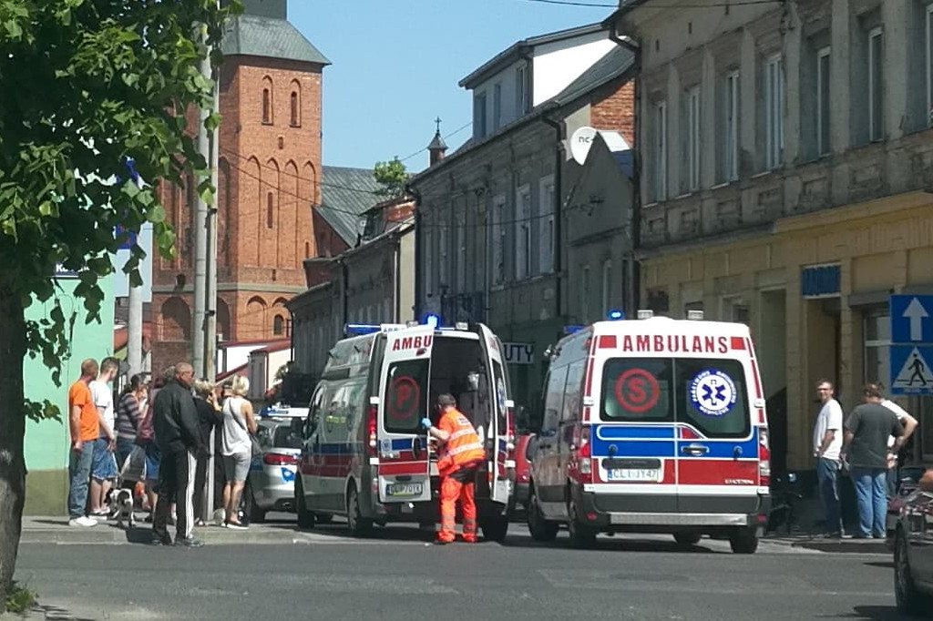 Groźne zdarzenie w centrum Lipna