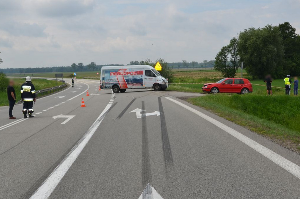 Groźna kolizja na DK nr 10 w Skępem