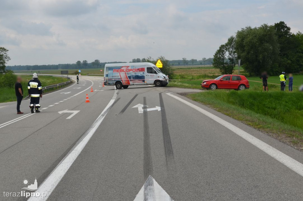 Groźna kolizja na DK nr 10 w Skępem