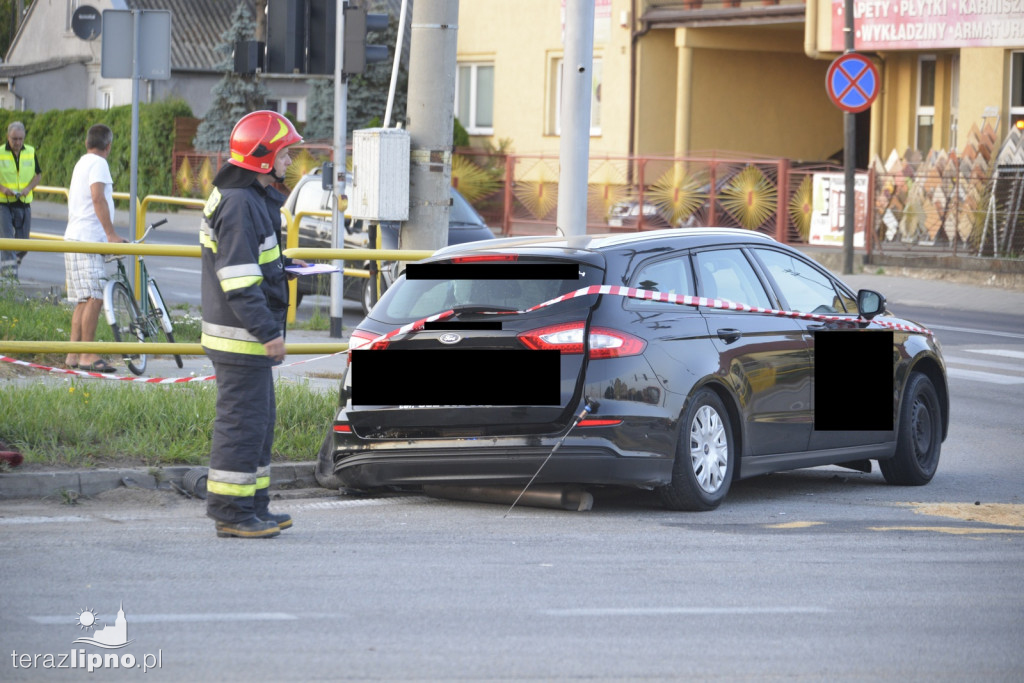 Kolizja na DK 10 w Lipnie