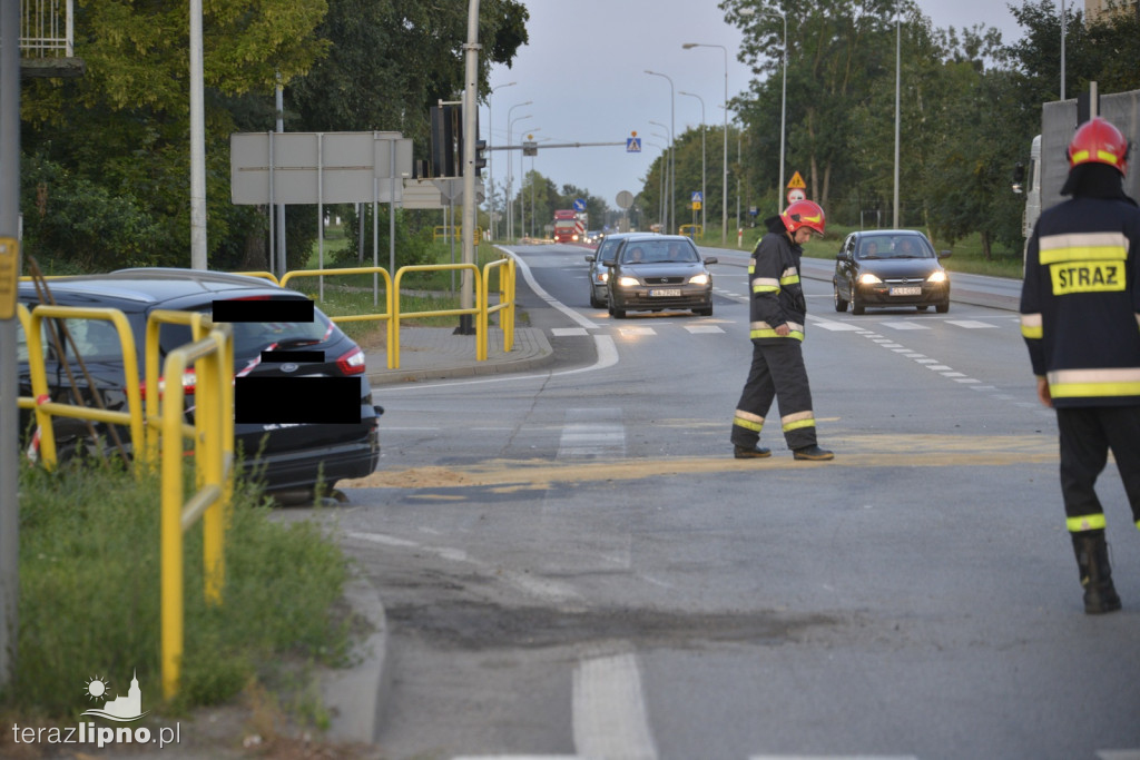 Kolizja na DK 10 w Lipnie