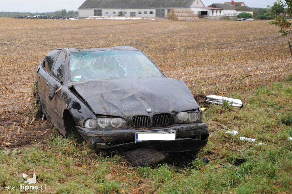 Wypadek na DW 558 w Kłokocku