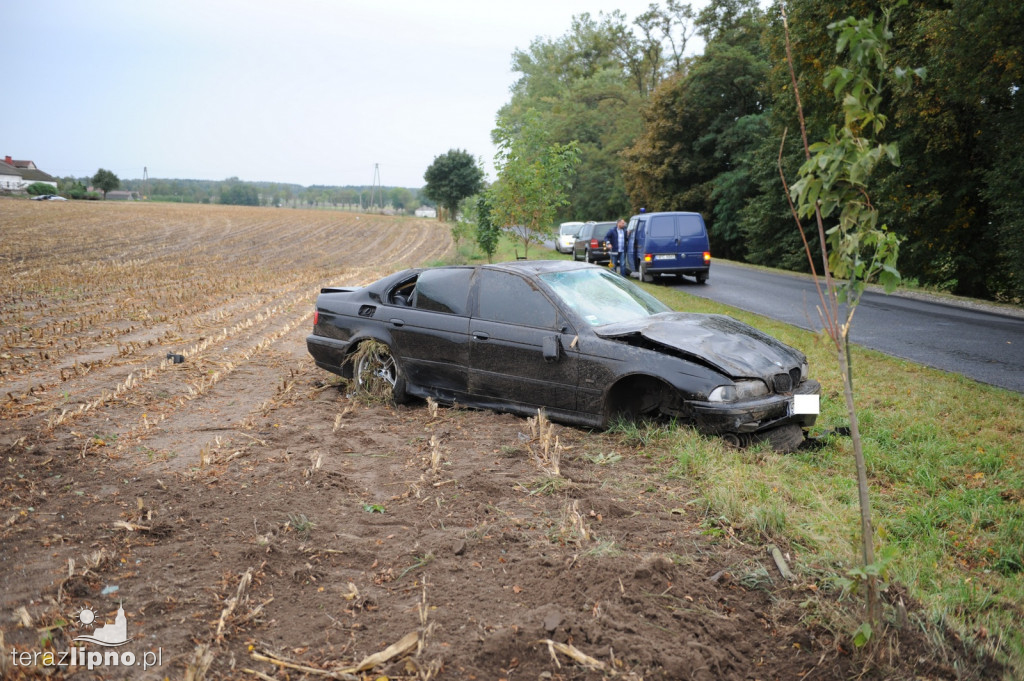 Wypadek na DW 558 w Kłokocku