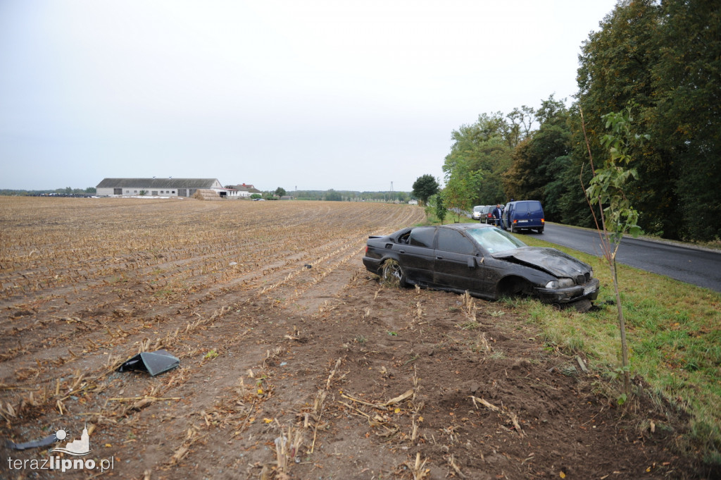 Wypadek na DW 558 w Kłokocku