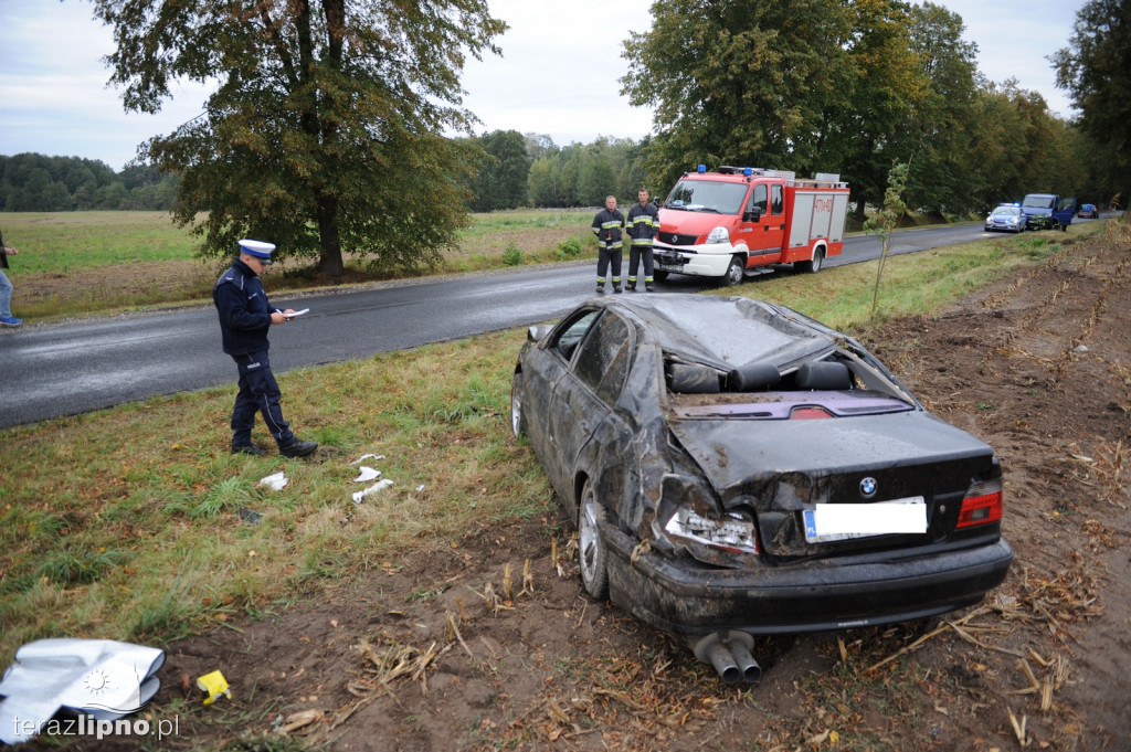 Wypadek na DW 558 w Kłokocku