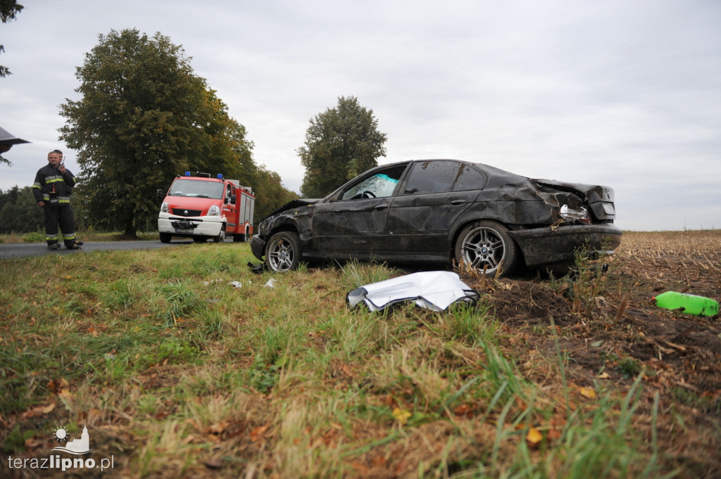 Wypadek na DW 558 w Kłokocku