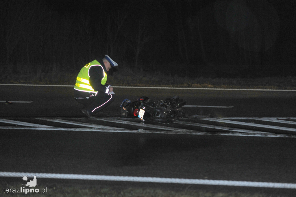 Motocykl zderzył się z ciężarówką