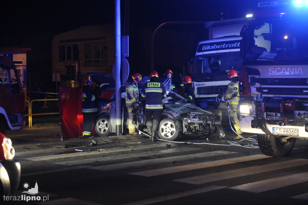 Śmiertelny wypadek na światłach