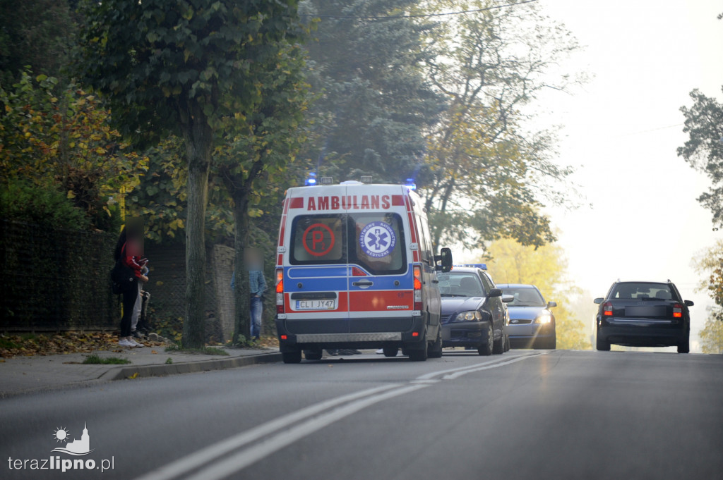 Potrącenie na ulicy Okrzei w Lipnie