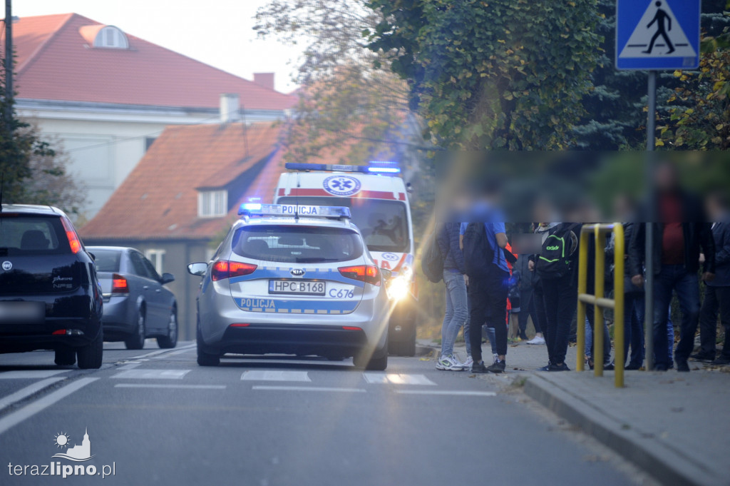Potrącenie na ulicy Okrzei w Lipnie