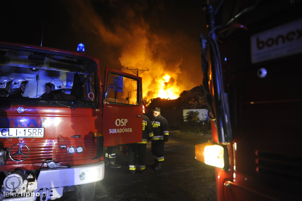 Pożar składowiska w Suradowie