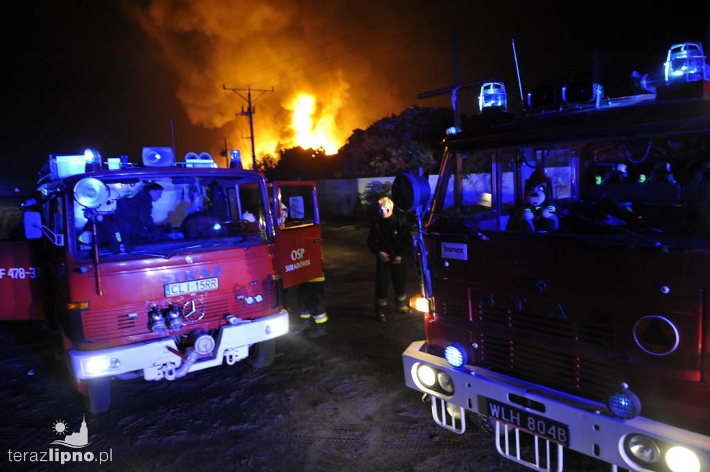 Pożar składowiska w Suradowie