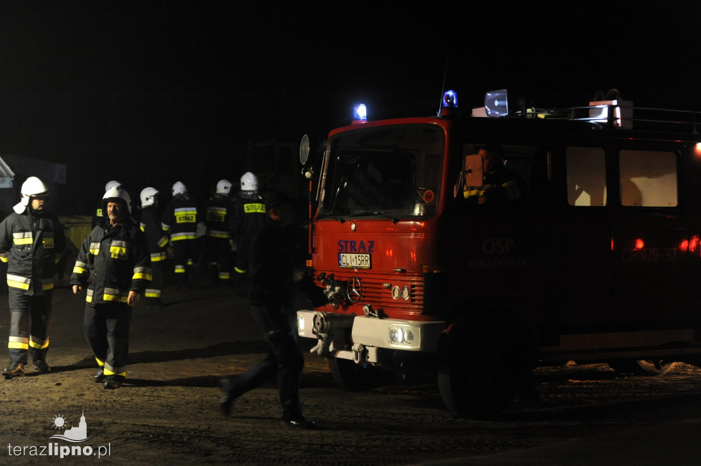 Pożar składowiska w Suradowie
