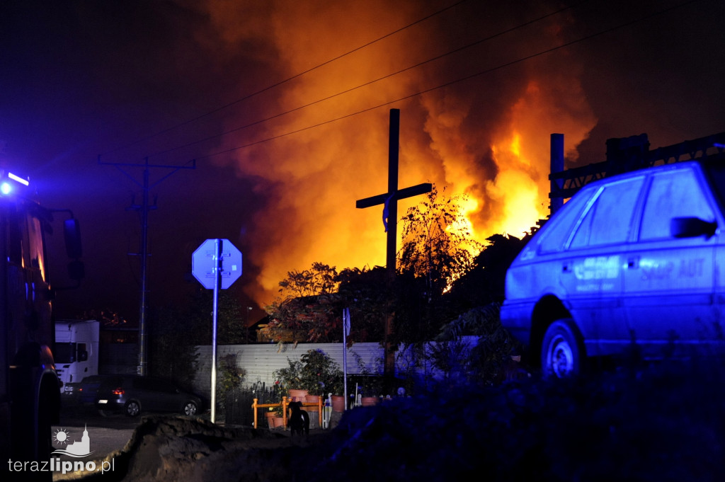 Pożar składowiska w Suradowie