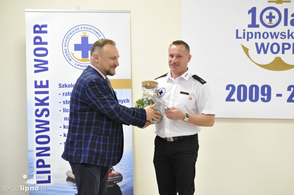 Dziesięciolecie lipnowskiego WOPR