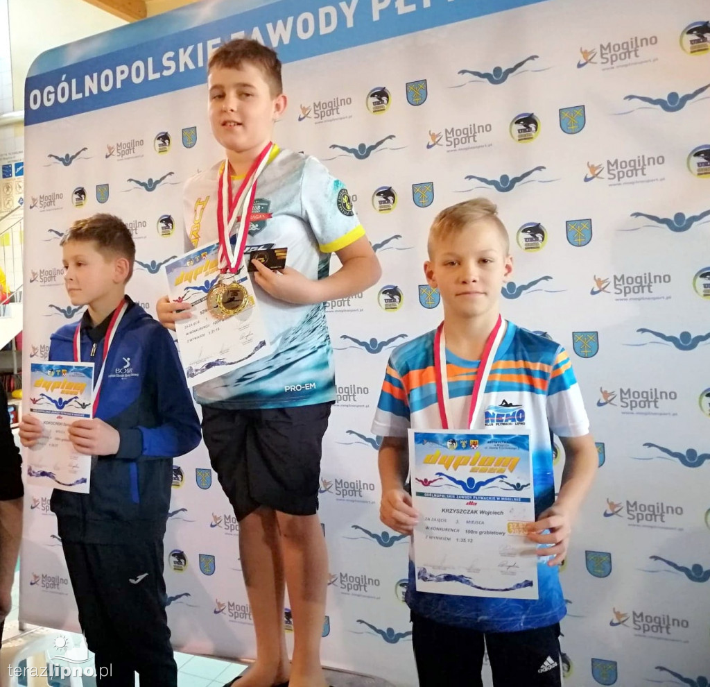 Udane zawody pływaków z Nemo Lipno