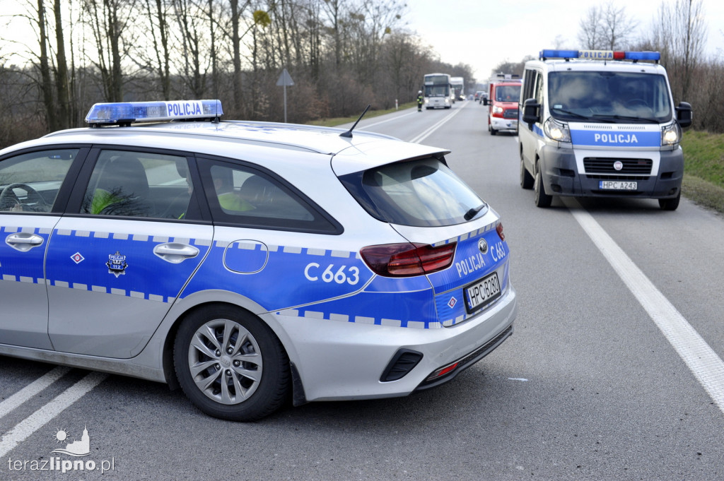 Ciężarówka wpadła do rowu na DK 10