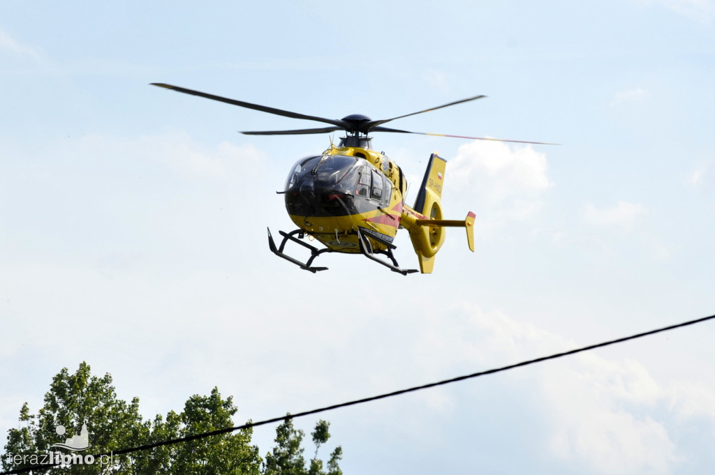 Zderzenie motoroweru i ciężarówki na DK 67