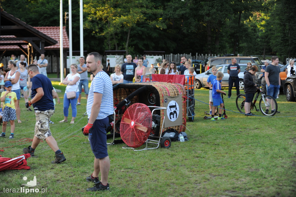 Panorama z lotu ptaka. Festiwal balonów w Lipnie