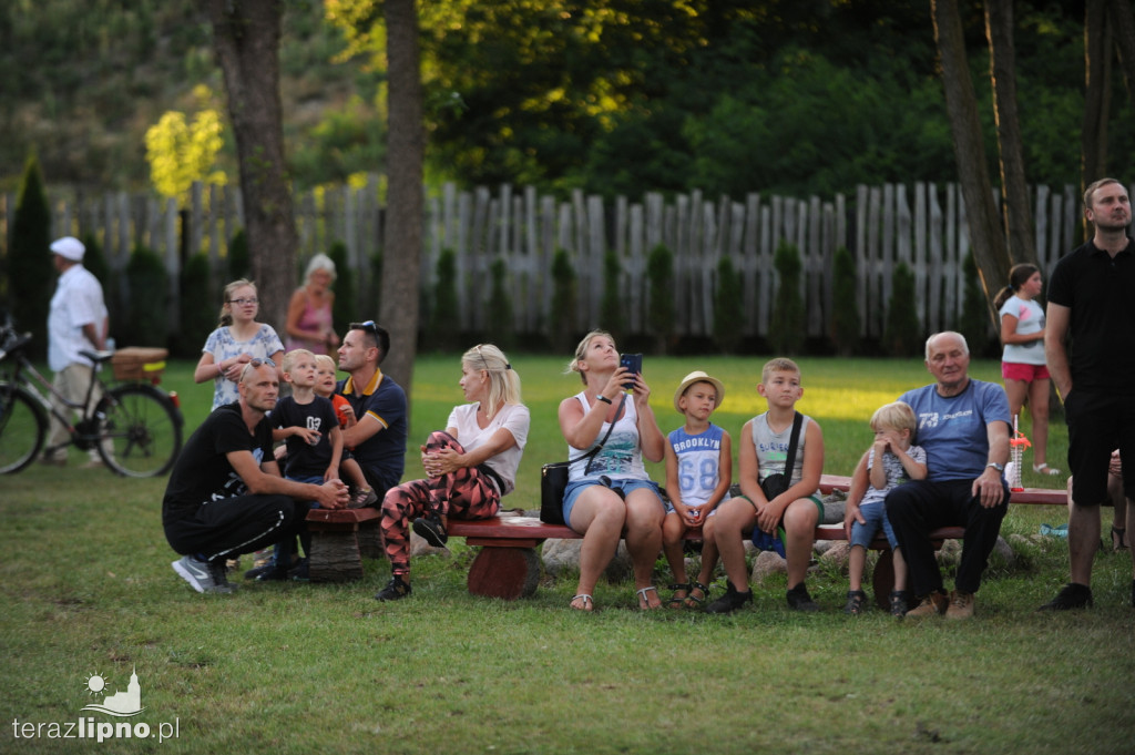 Panorama z lotu ptaka. Festiwal balonów w Lipnie