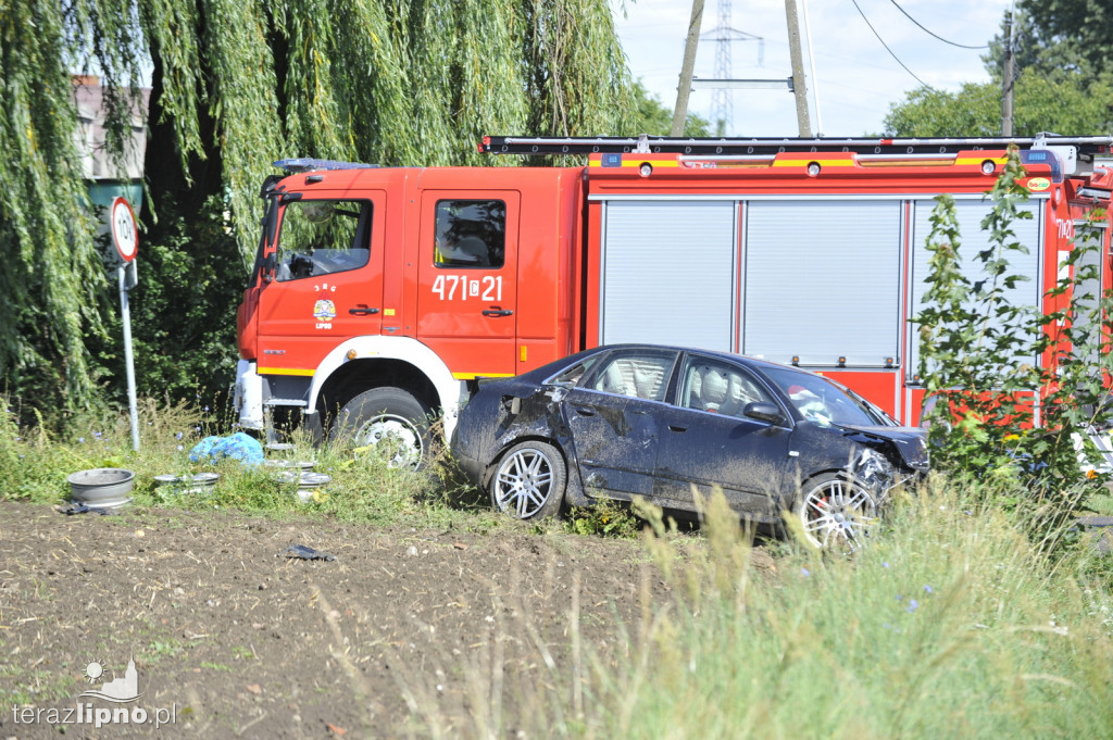 Zderzenie audi i nissana w Jastrzębiu