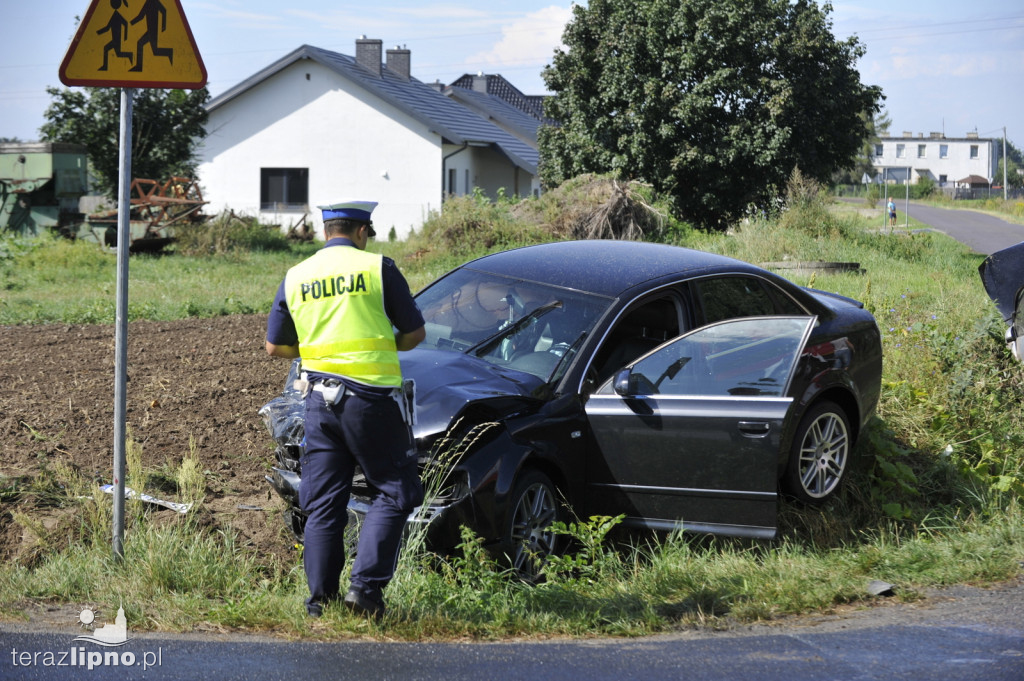 Zderzenie audi i nissana w Jastrzębiu