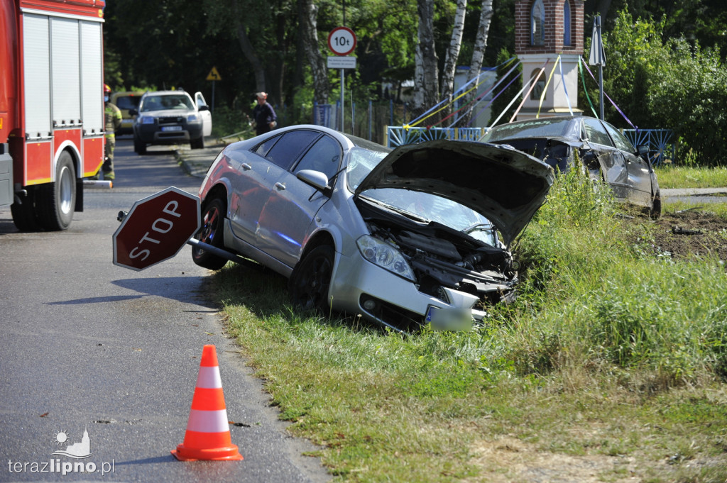Zderzenie audi i nissana w Jastrzębiu