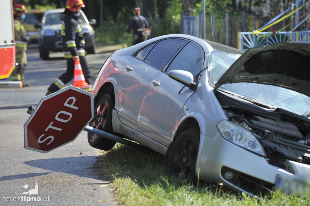 Zderzenie audi i nissana w Jastrzębiu