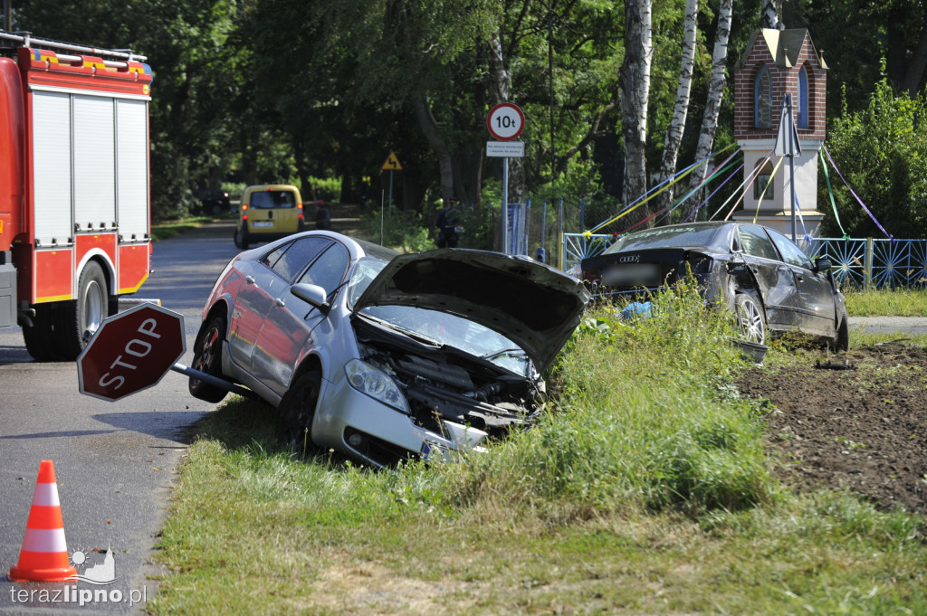 Zderzenie audi i nissana w Jastrzębiu