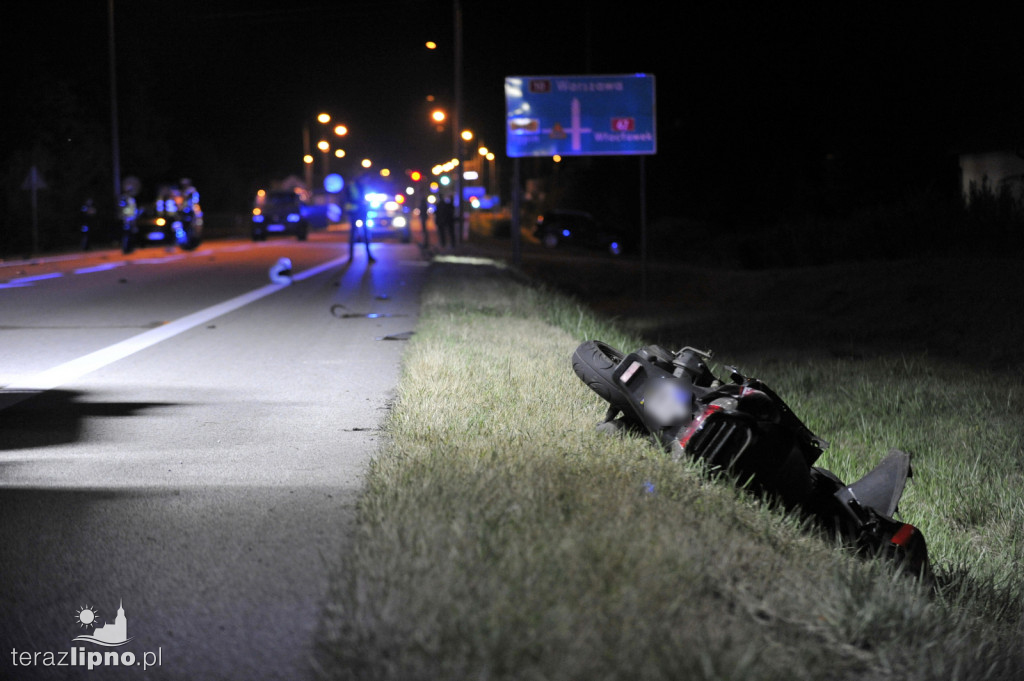 Wypadek na DK 10 w Lipnie