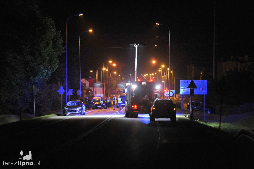 Wypadek na DK 10 w Lipnie