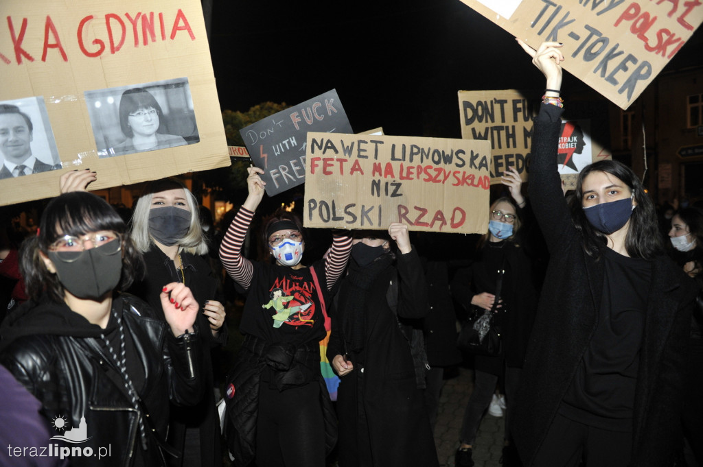Strajk kobiet przeszedł ulicami Lipna