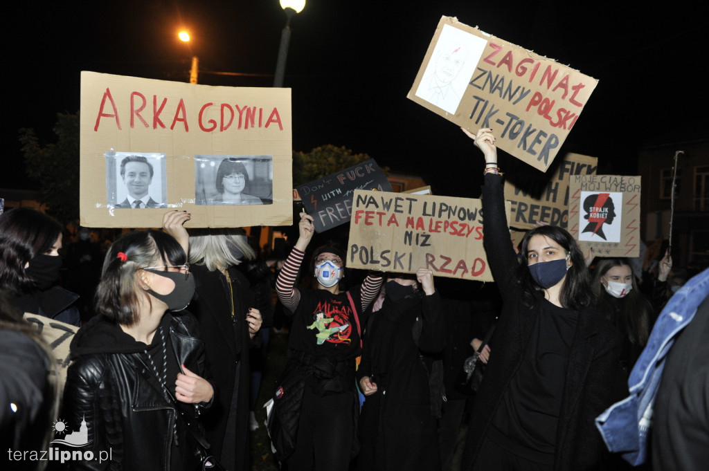 Strajk kobiet przeszedł ulicami Lipna