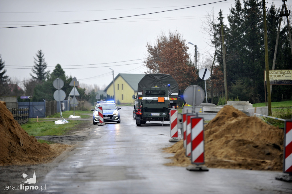 Interwencja patrolu saperskiego w Lipnie