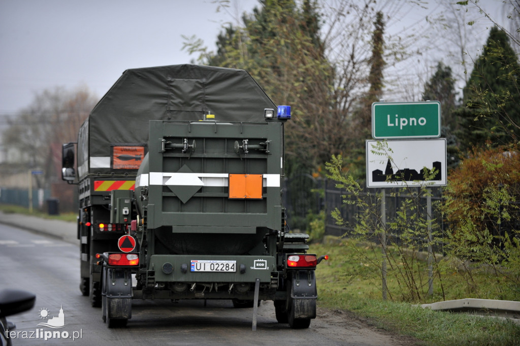 Interwencja patrolu saperskiego w Lipnie