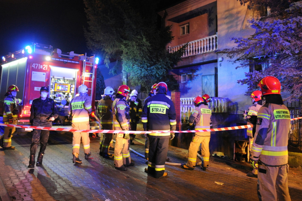 Pożar budynku na ulicy Górnej w Lipnie